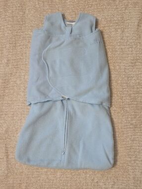 HALO SleepSack Swaddle Small Light Blue Fleece